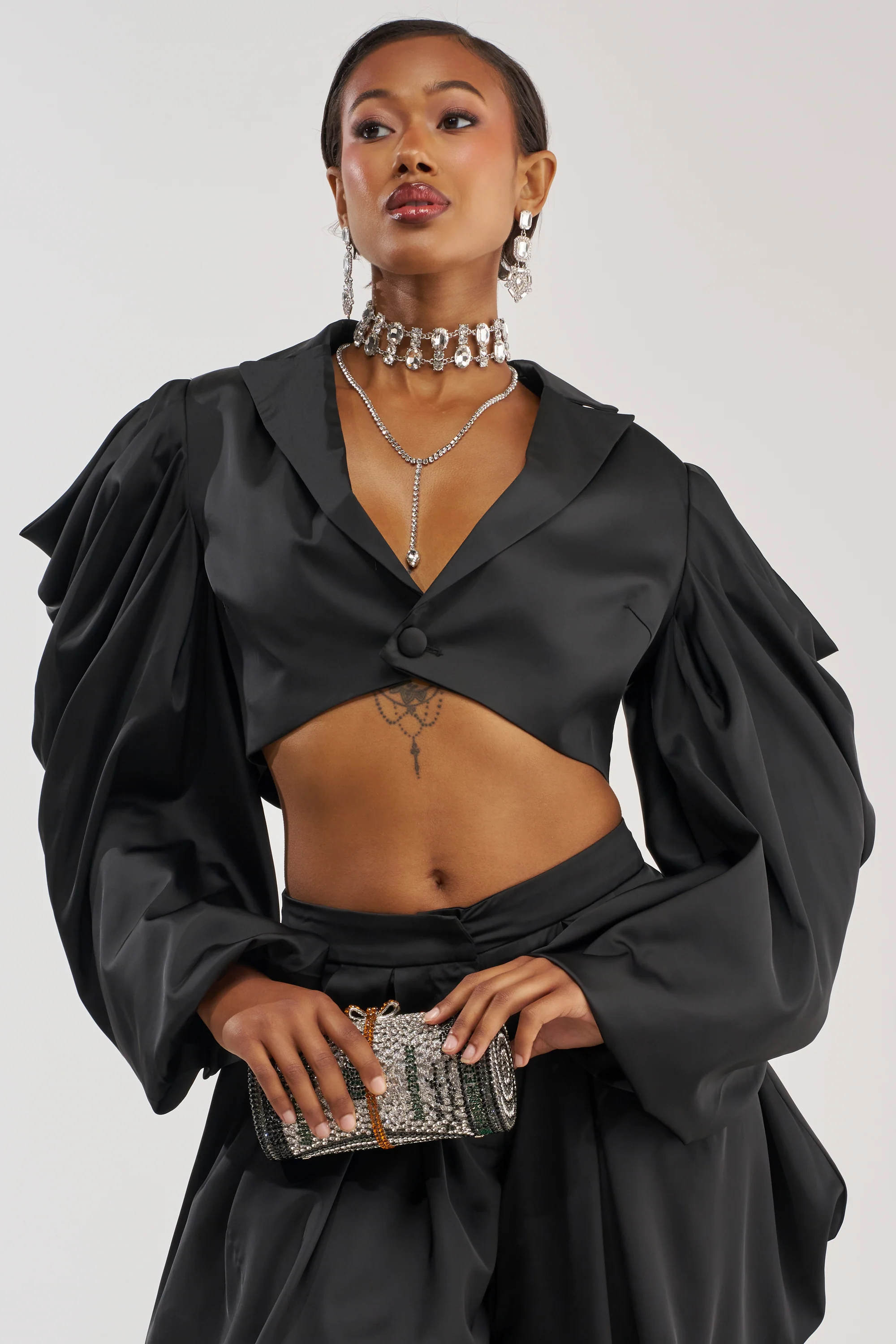 DRIP DRIP BLAZER IN BLACK - Akira Wear