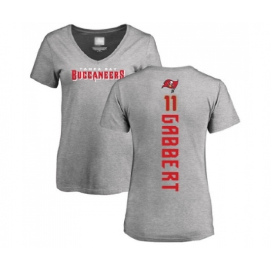 Football Women's Tampa Bay Buccaneers #11 Blaine Gabbert Ash Backer T-Shirt - Jersey
