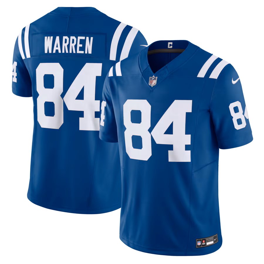 Men's Indianapolis Colts Tyler Warren Nike Royal Team Vapor F.U.S.E. Limited Jersey - Jersey