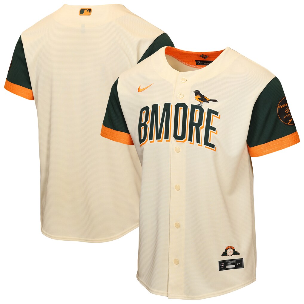 Youth Baltimore Orioles Nike Cream 2026 City Connect Stadium Jersey - Jersey