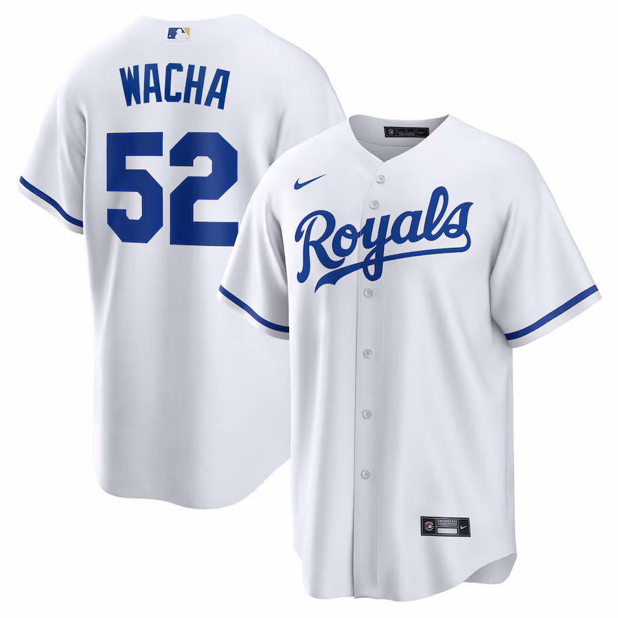 Men's Kansas City Royals Michael Wacha Nike White Home Replica Jersey - Jersey