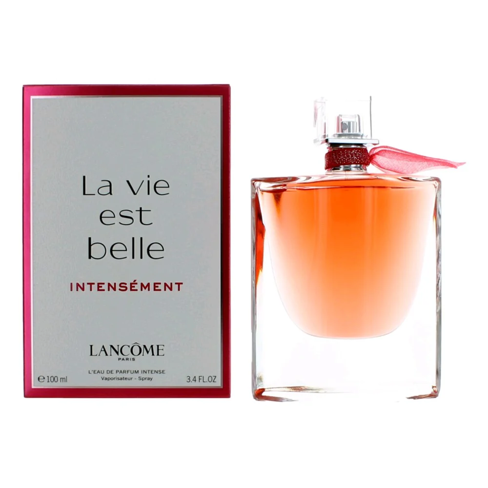 2pcs La Vie Est Belle Intensement by Lancome, 3.4 oz L'Eau De Parfum Intense Spray for Women