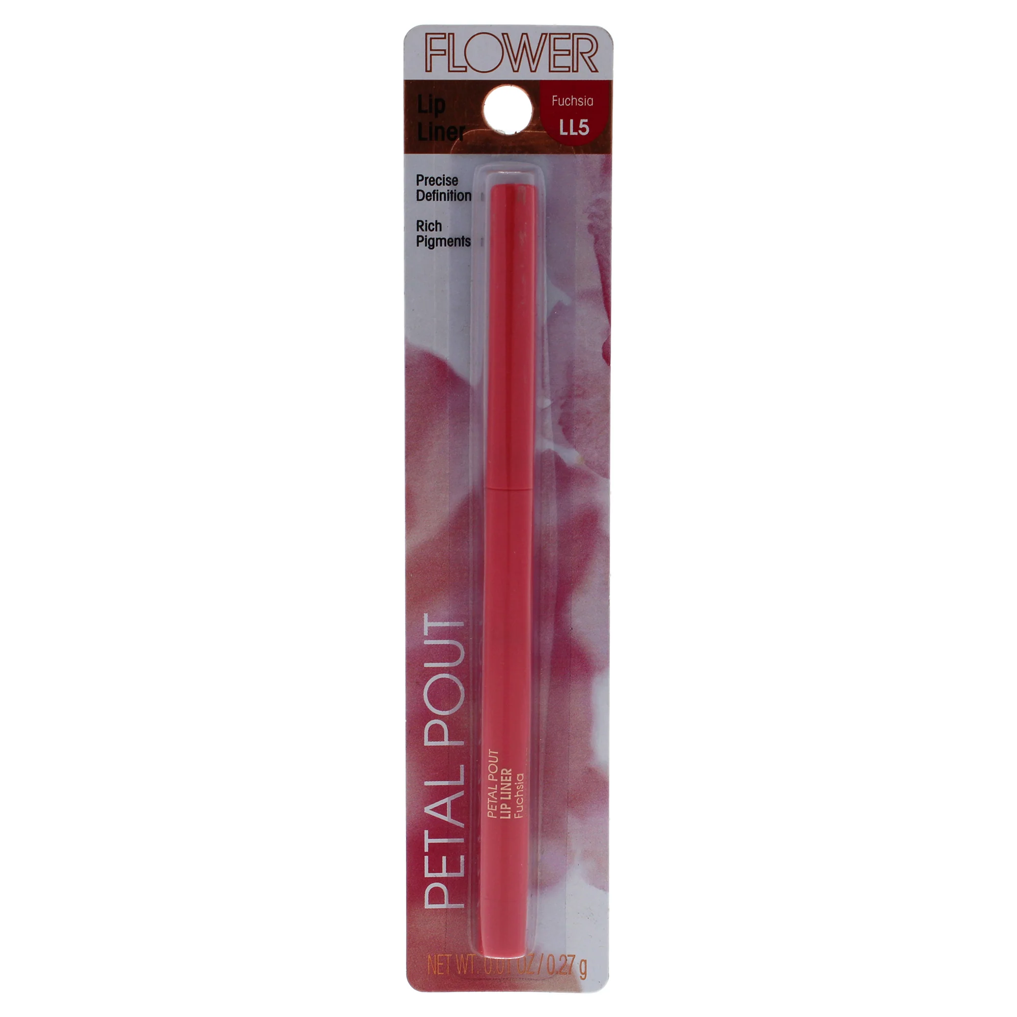 Petal Pout Lip Liner - LL5 Fuchsia by Flower Beauty for Women - 0.01 oz Lip Liner