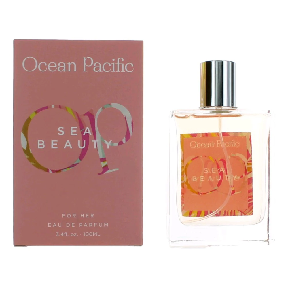 2pcs OP Sea Beauty by Ocean Pacific, 3.4 oz Eau De Parfum Spray for Women