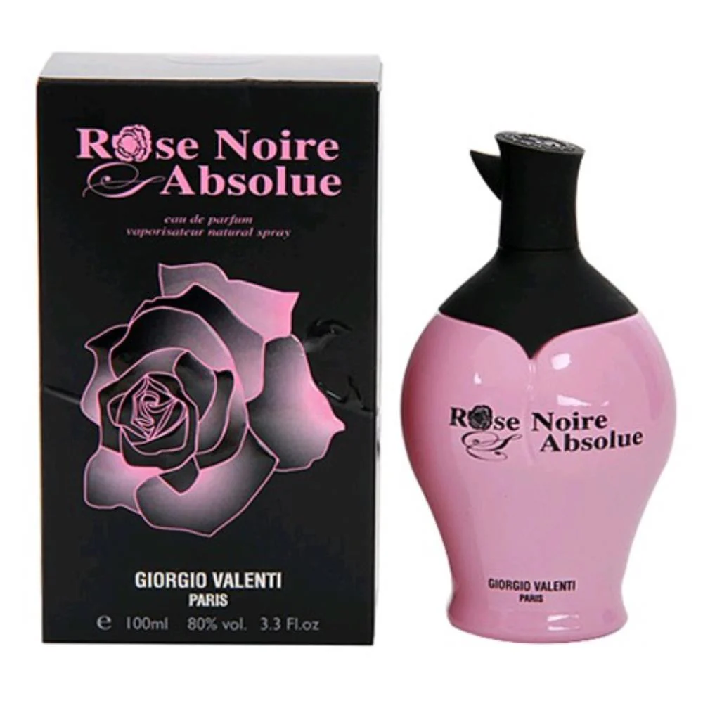 2pcs Rose Noire Absolue by Giorgio Valenti, 3.4 oz Eau De Parfum Spray for Women