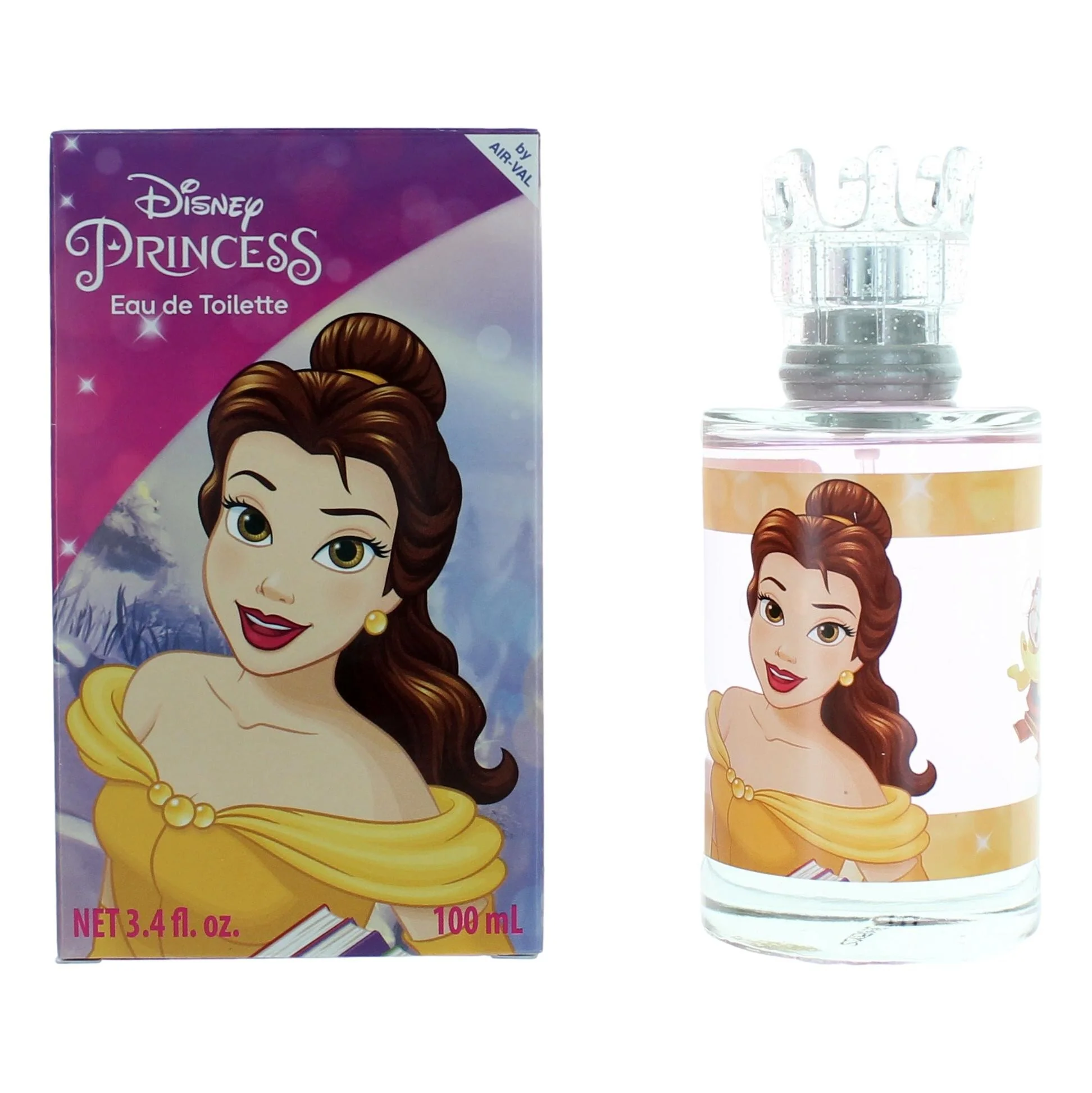 2pcs Disney Belle by Disney Princess, 3.4 oz Eau De Toilette Spray for Girls