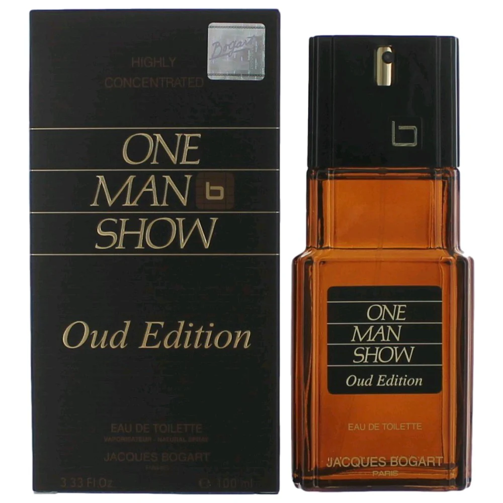 2pcs One Man Show Oud Edition by Jacques Bogart, 3.3 oz Eau De Toilette Spray for Men