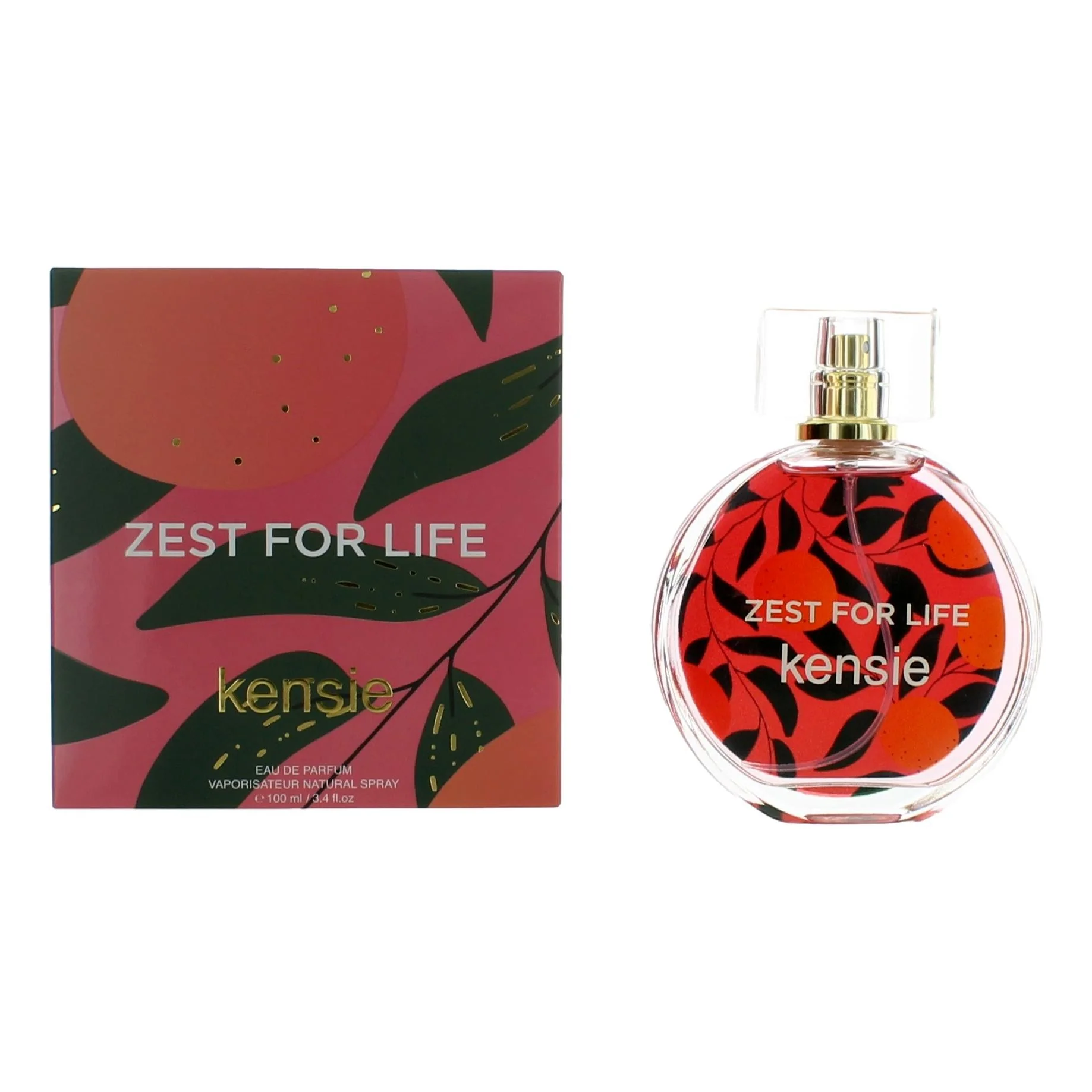 2pcs Kensie Zest For Life by Kensie, 3.4 oz Eau de Parfum Spray for Women