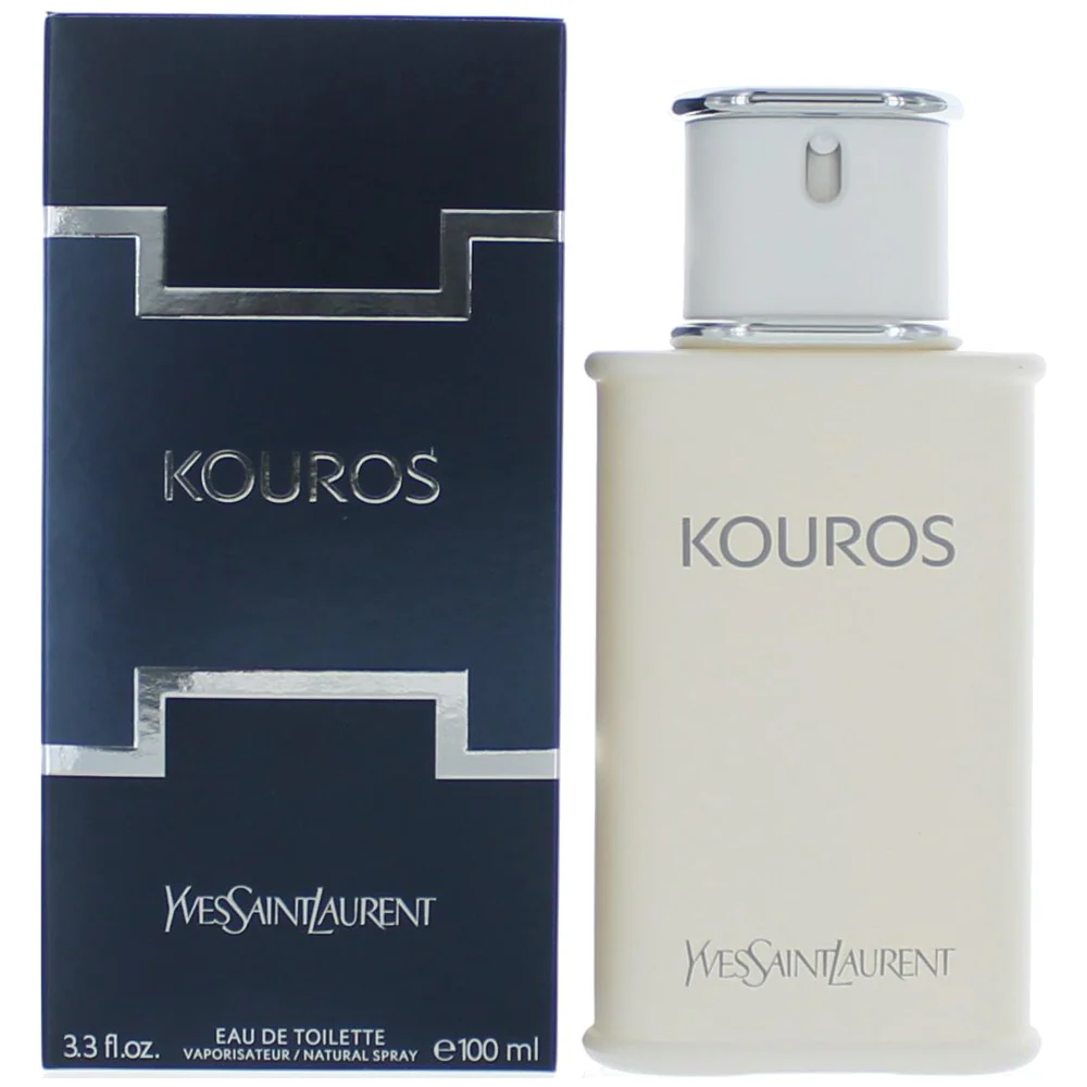 2pcs Kouros by Yves Saint Laurent, 3.3 oz Eau De Toilette Spray for Men