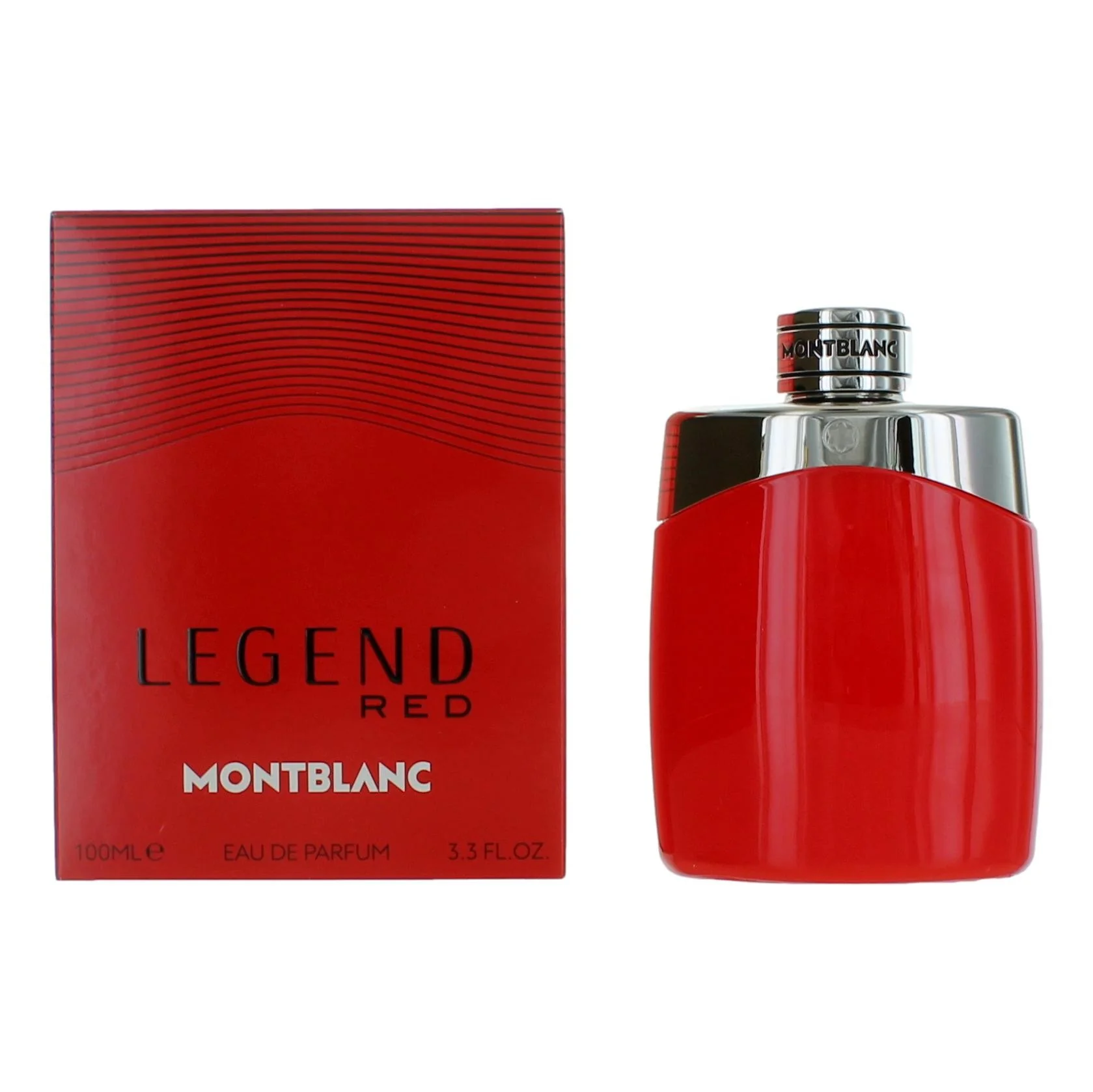 2pcs Mont Blanc Legend Red by Mont Blanc, 3.3 oz Eau De Parfum Spray for Men