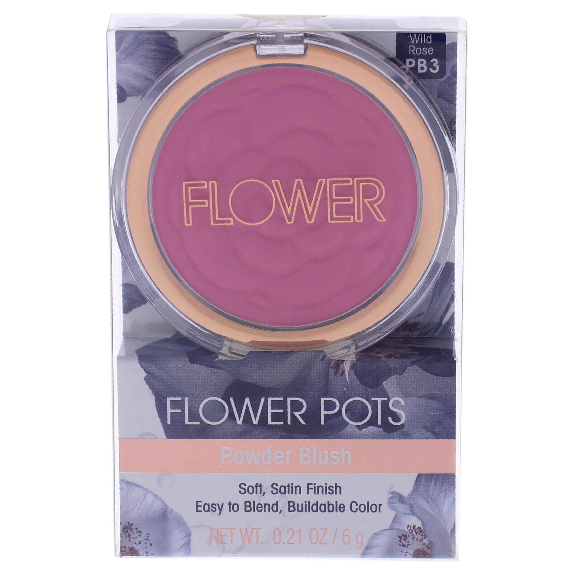 Flower Pots Powder Blush - Warm Wildrose by Flower Beauty for Women - 0.21 oz Blush