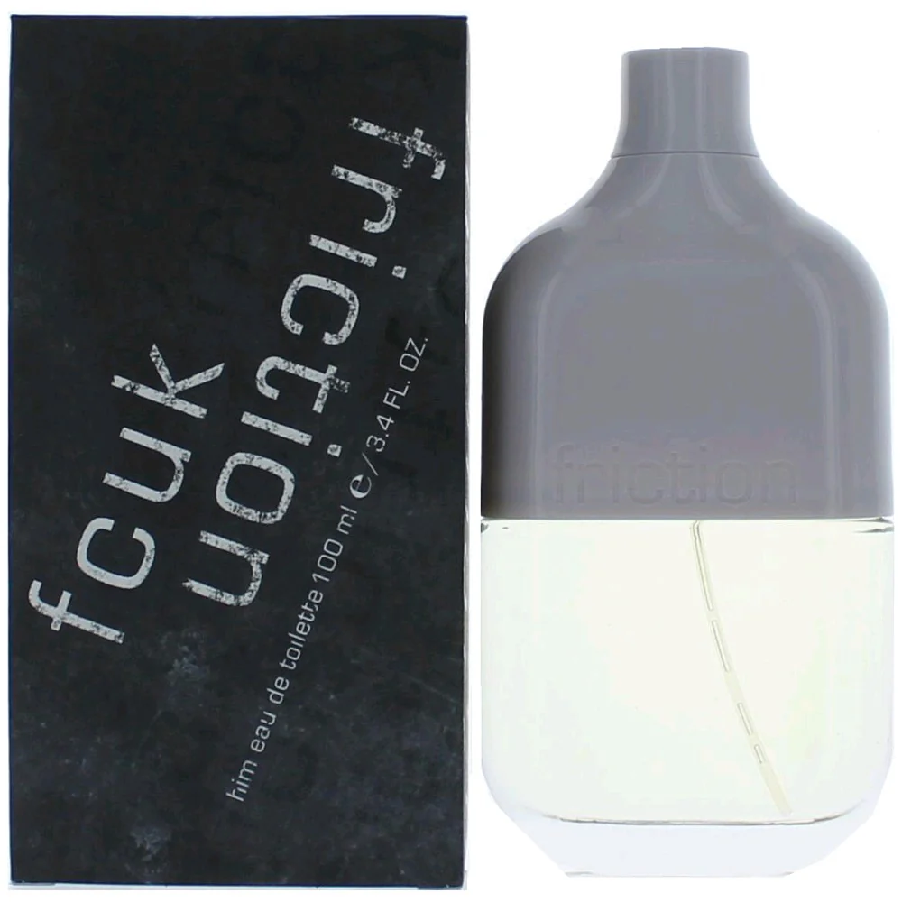 2pcs FCUK Friction by French Connection, 3.4 oz Eau De Toilette Spray for Men