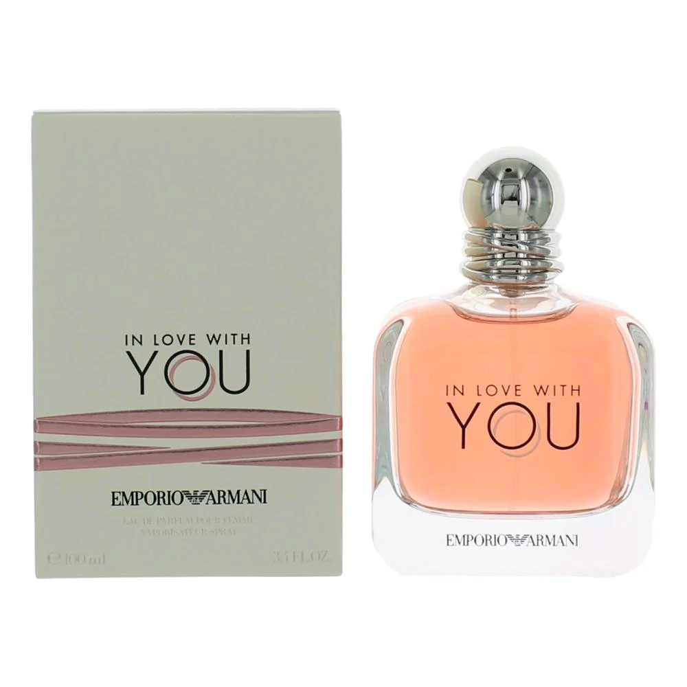 2pcs In Love With You by Emporio Armani, 3.4 oz Eau De Parfum Spray for Women