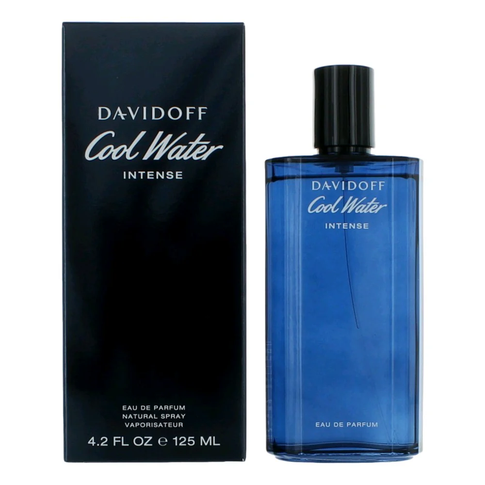 2pcs Cool Water Intense by Davidoff, 4.2 oz Eau De Parfum Spray for Men