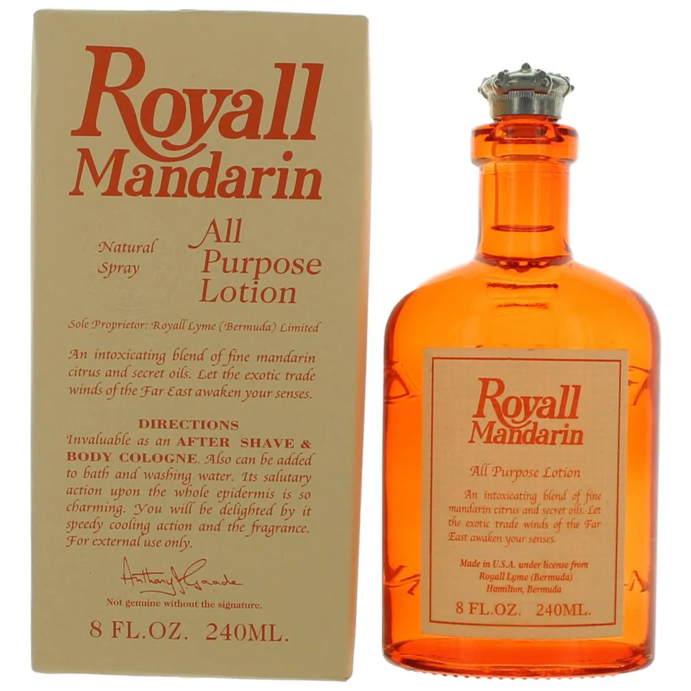 2pcs Royall Mandarin by Royall Fragrances, 8 oz All Purpose Lotion for Men