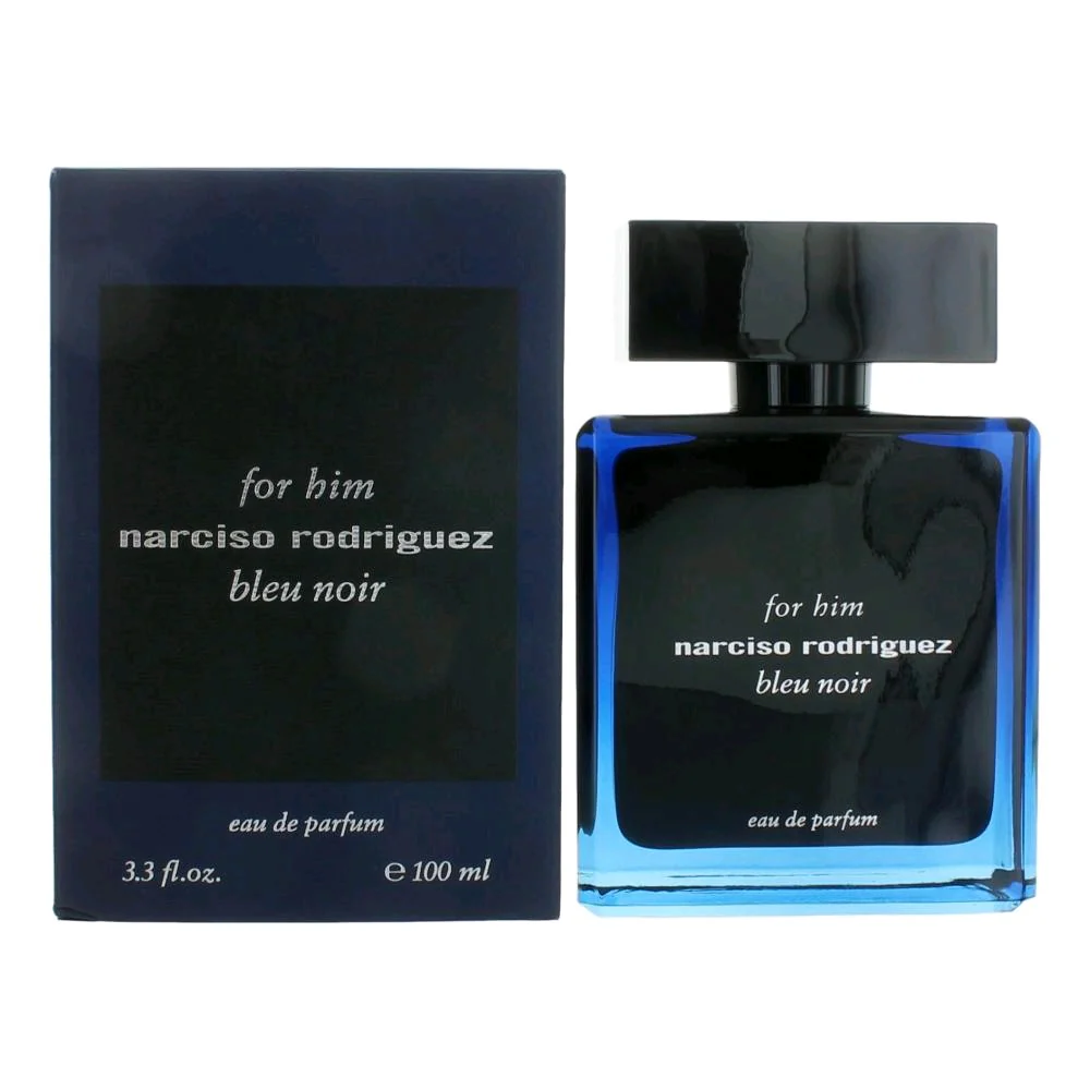 2pcs Narciso Rodriguez Bleu Noir by Narciso Rodriguez, 3.3 oz Eau De Parfum Spray for Men