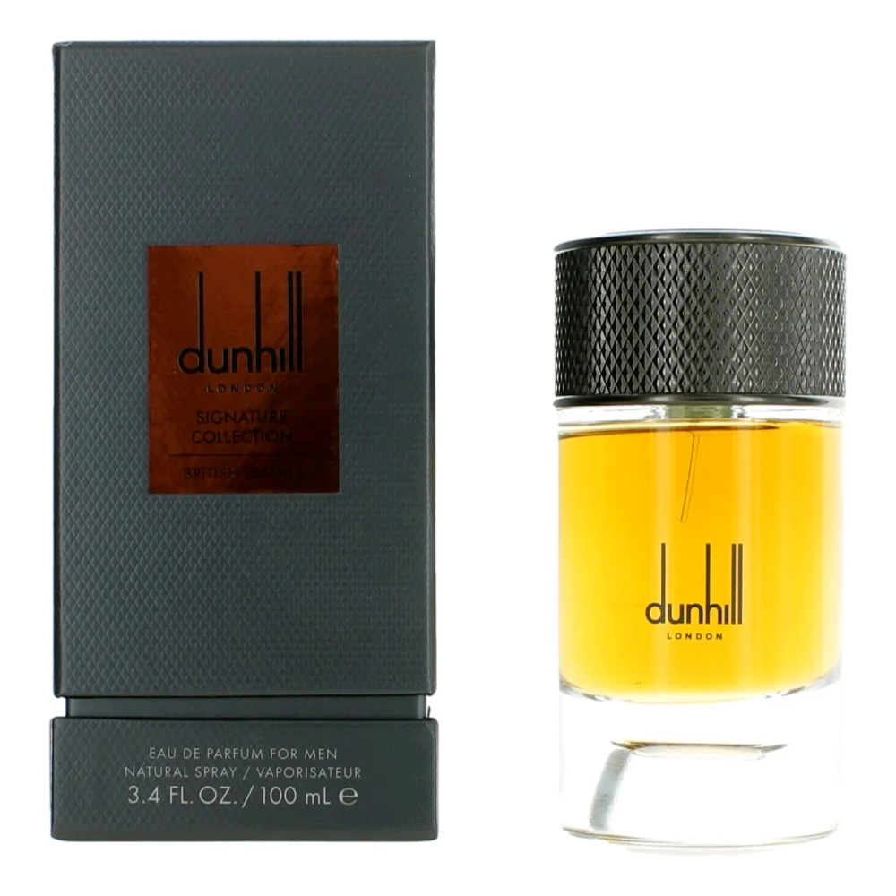 2pcs Dunhill British Leather by Alfred Dunhill, 3.4 oz Eau De Parfum Spray for Men