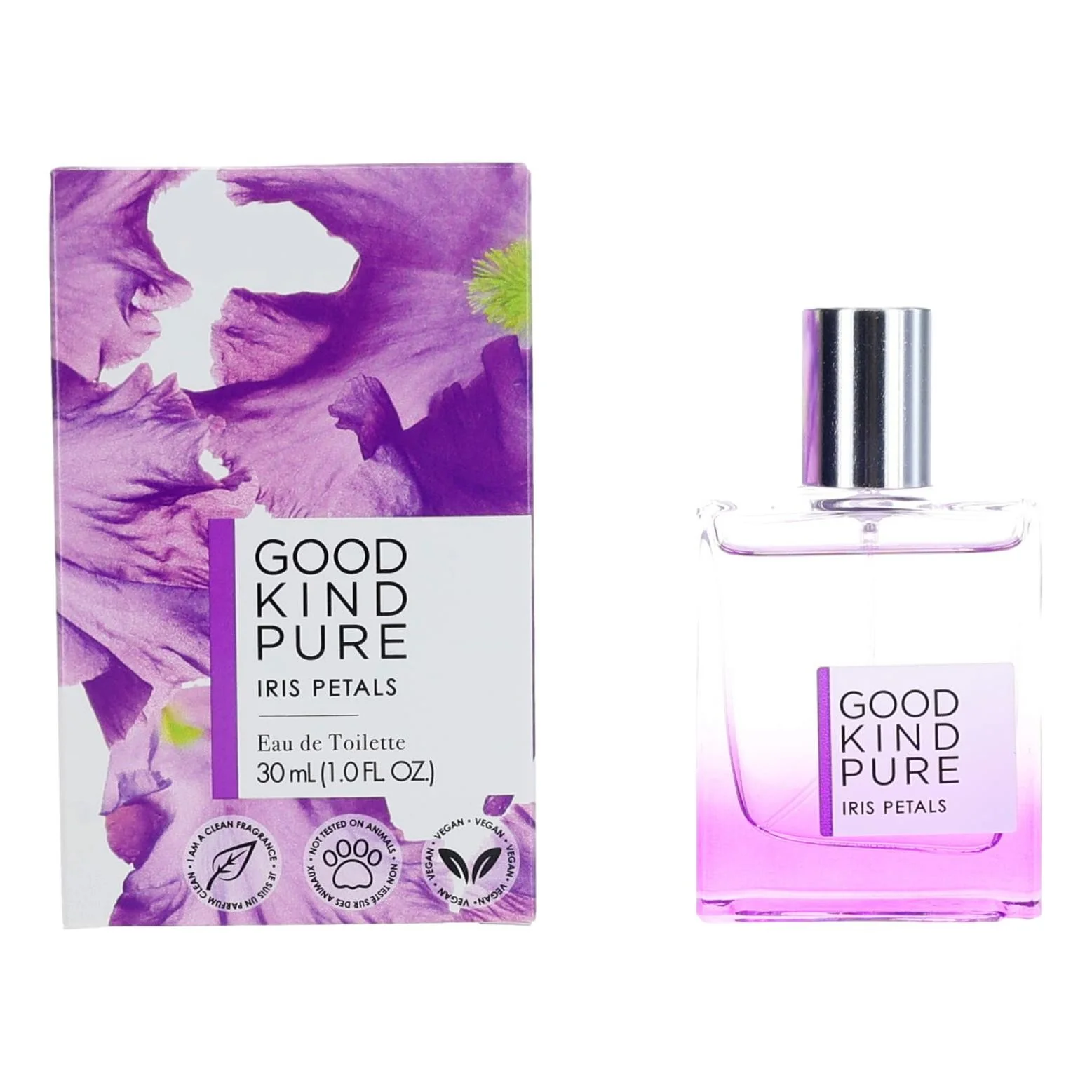 2pcs Good Kind Pure Iris Petals by Coty, 1 oz Eau de Toilette Spray for Women
