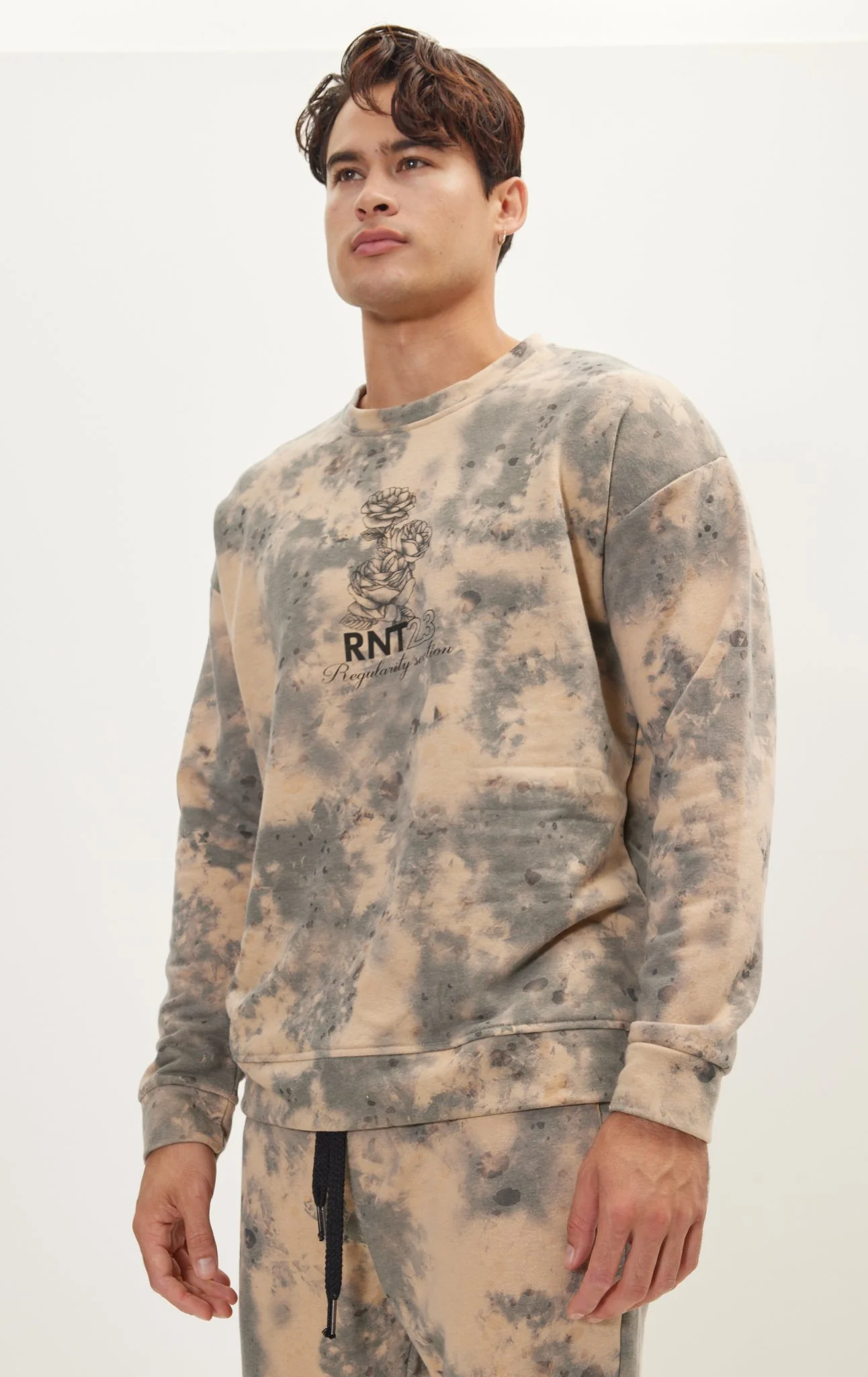 Tie-Dye Hoodie - Anthracite
