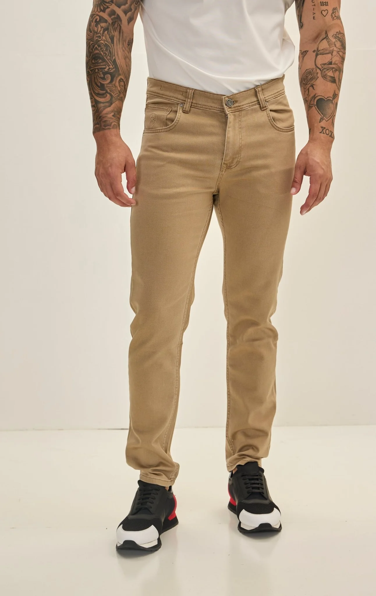 Men's Super Soft 5-pocket Style Pants - Milk Brown