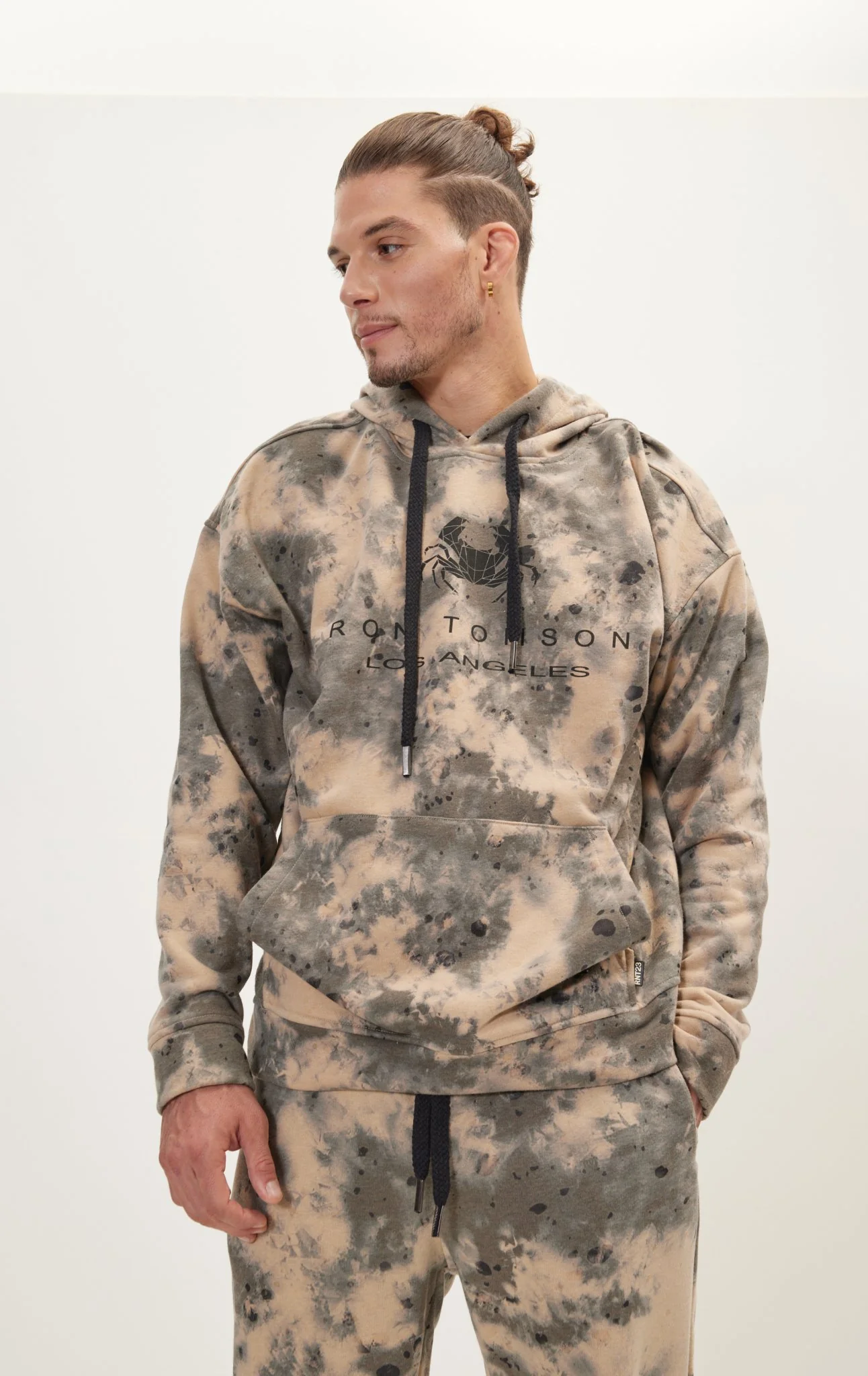 Tie-Dye Hoodie - Black