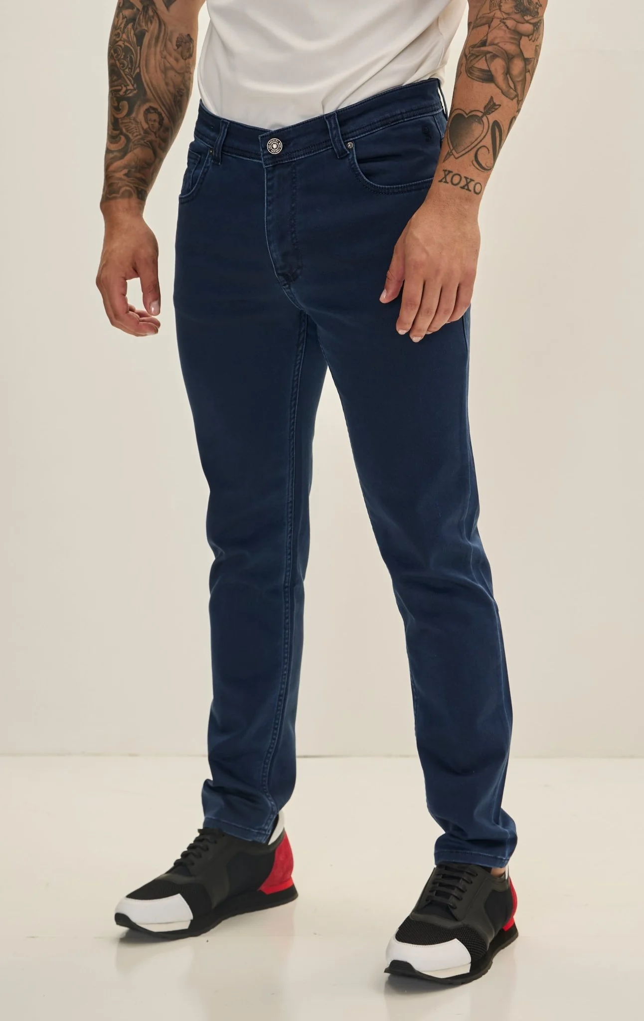 Men's Super Soft 5-pocket Style Pants - Dark Navy