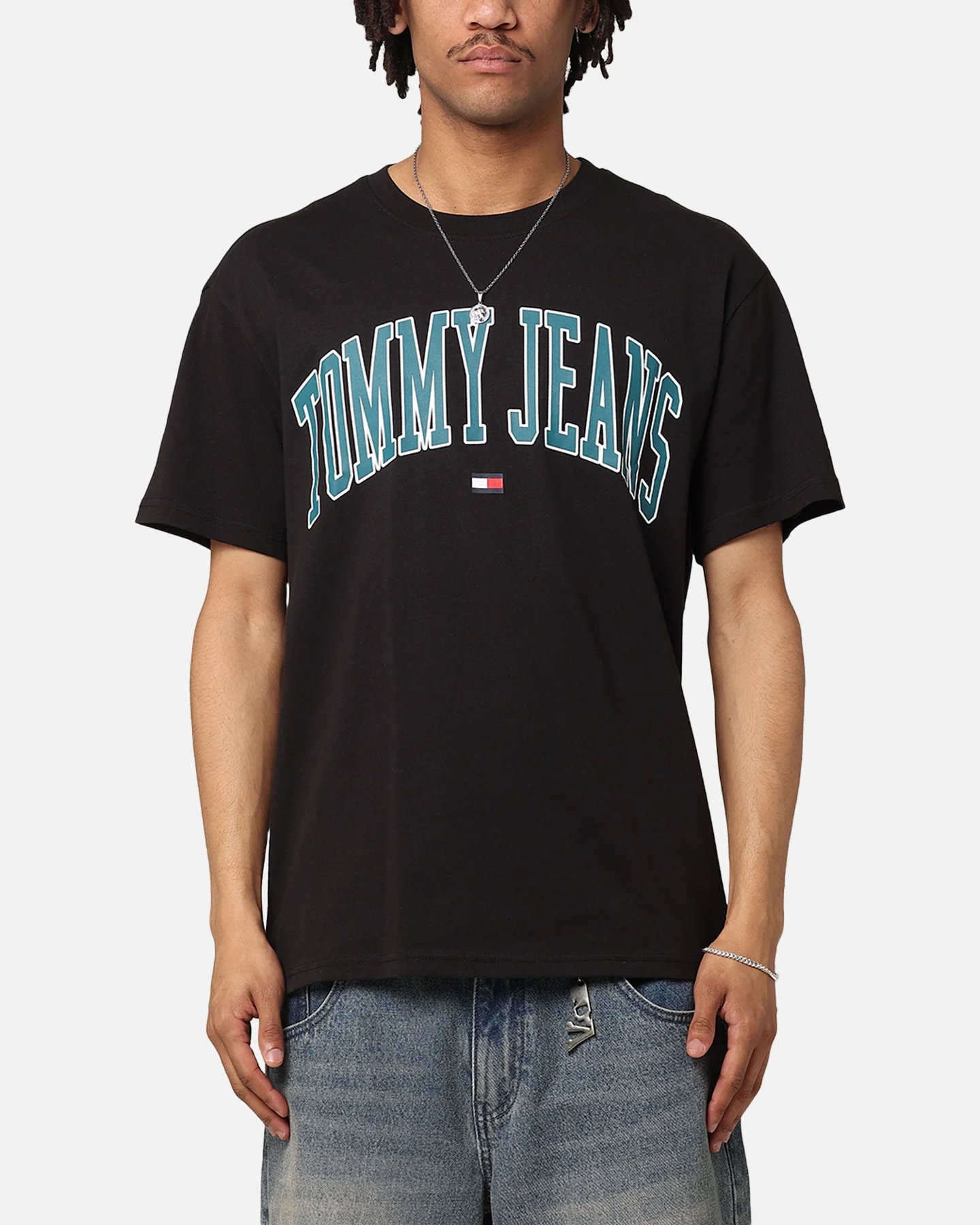Tommy Jeans TJM Reg Popcolour Varsity T-Shirt Black