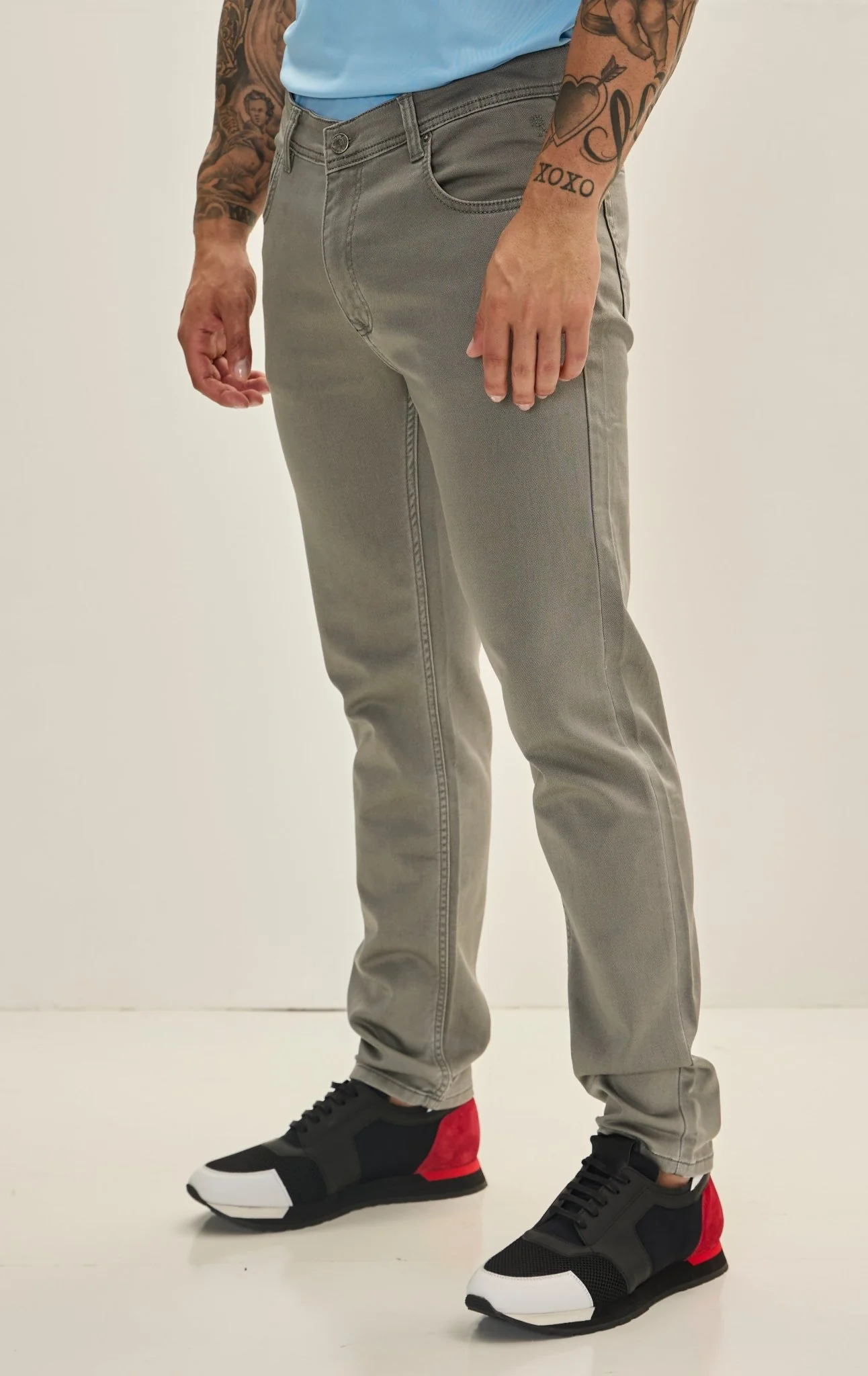 Men's Super Soft 5-pocket Style Pants - Grey