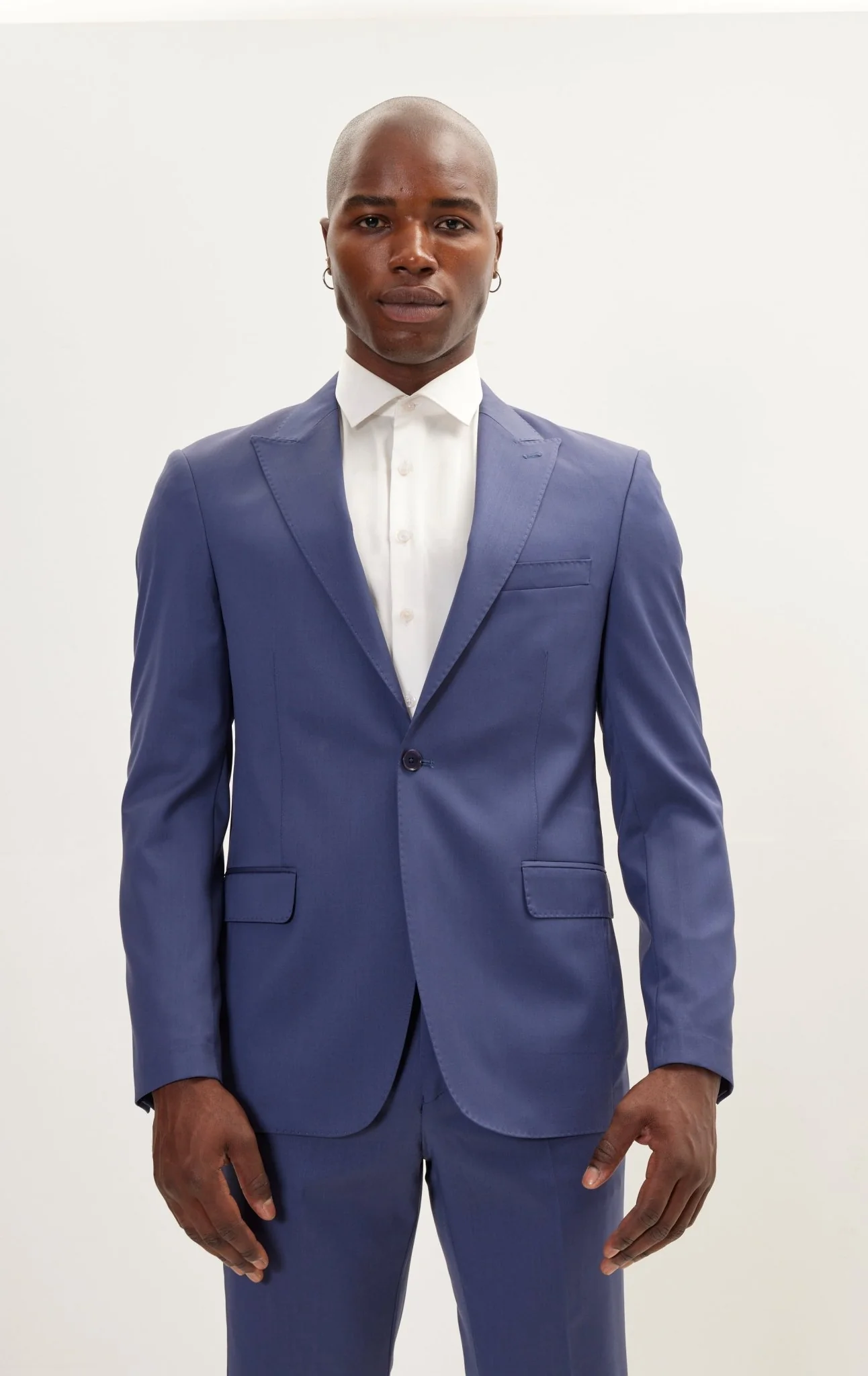 Vitale Super 110S Merino Wool Single Breasted Suit - Indigo