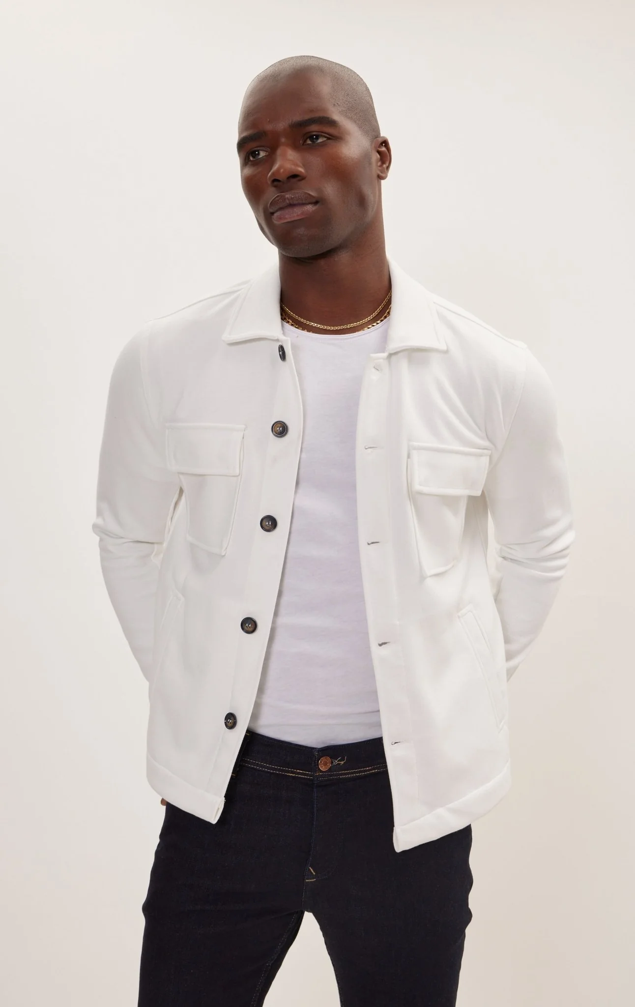 Full Button Up Jacket - Off White