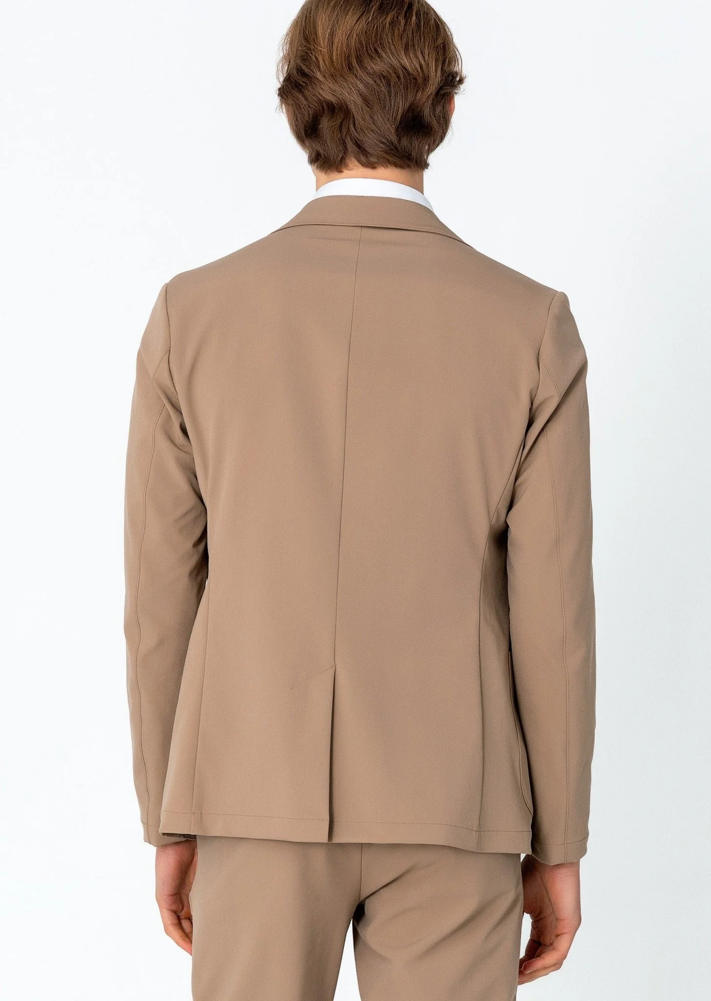 Wrinkle Free Tapered Travel Jacket - Camel
