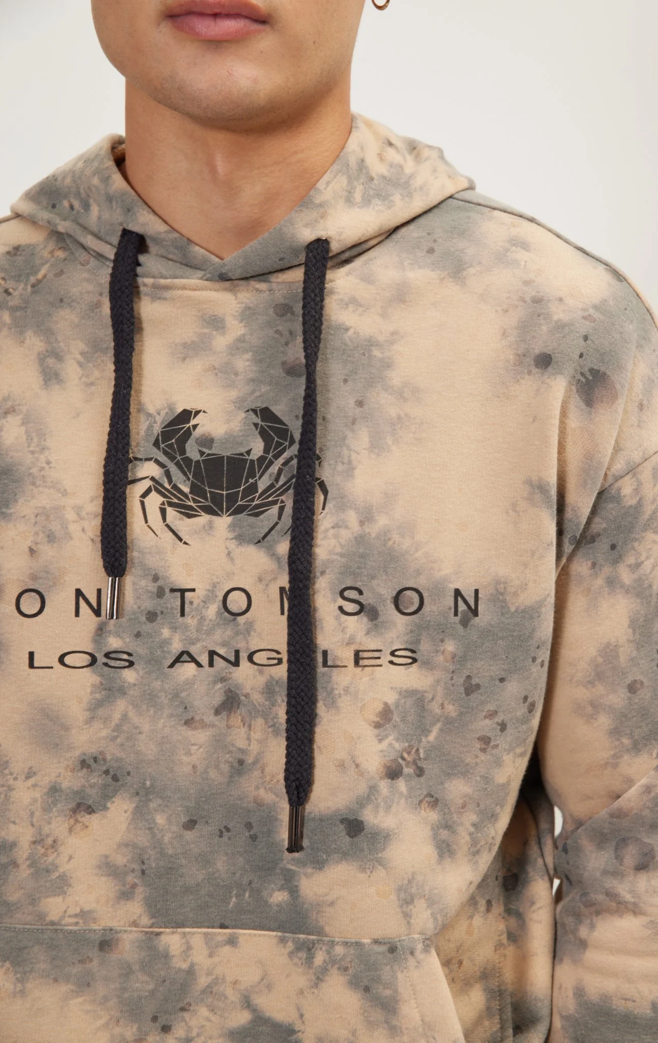 Tie-Dye Hoodie - Anthracite