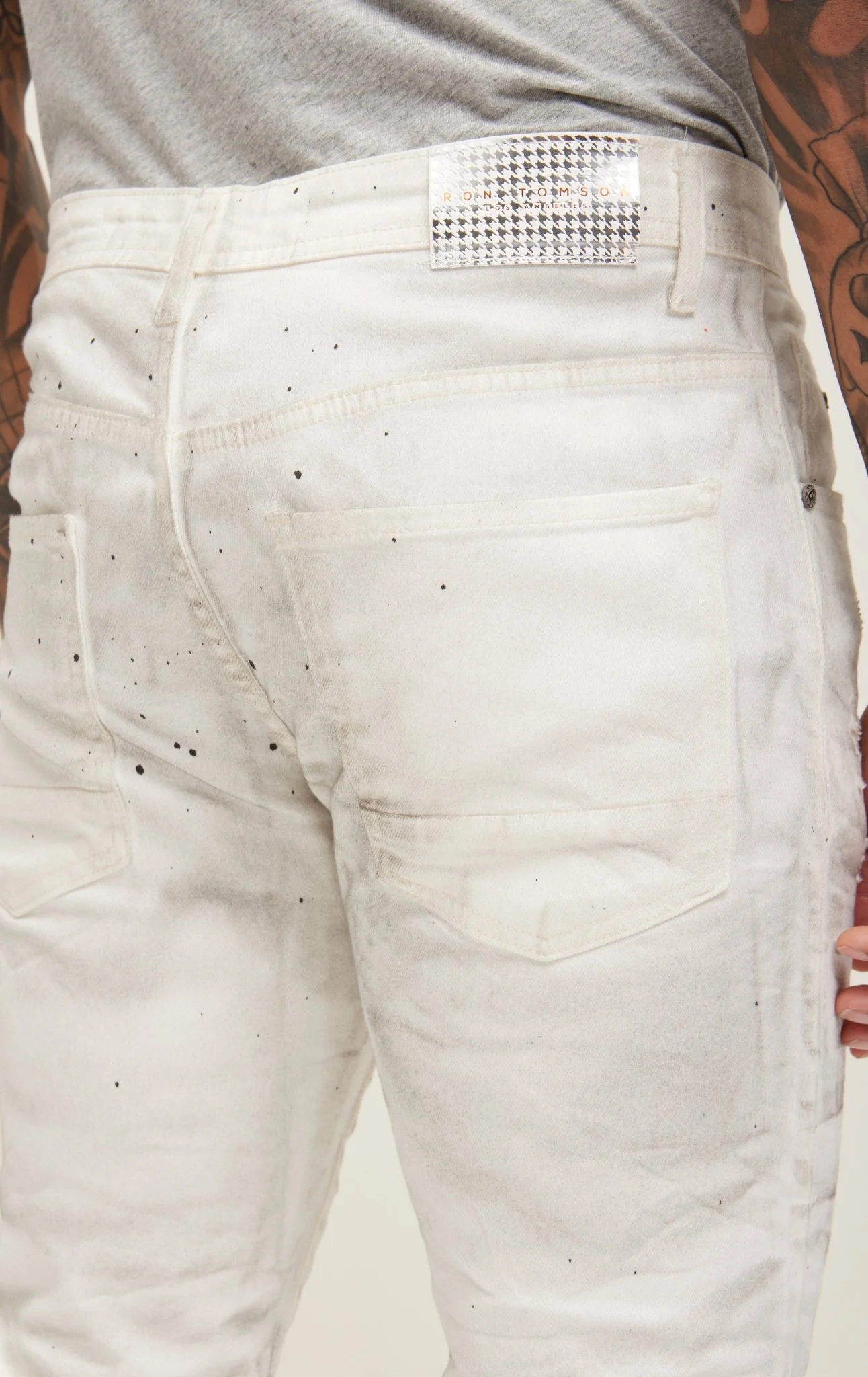 Jc Splat And Smoked Denim - White