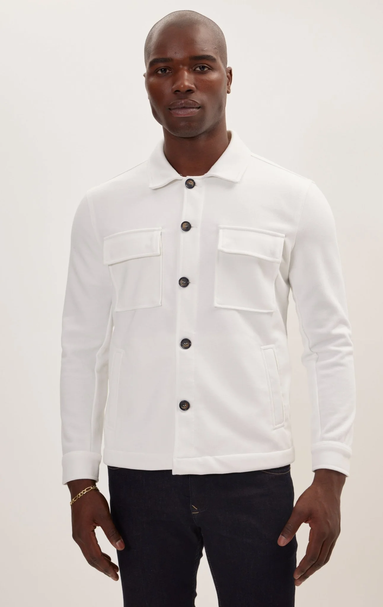 Full Button Up Jacket - Off White