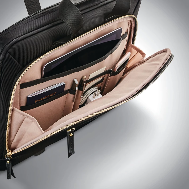 Black Samsonite Mobile Solution Upright Wheeled Mobile Office Wheeled Briefcases | 5082-SITDJ