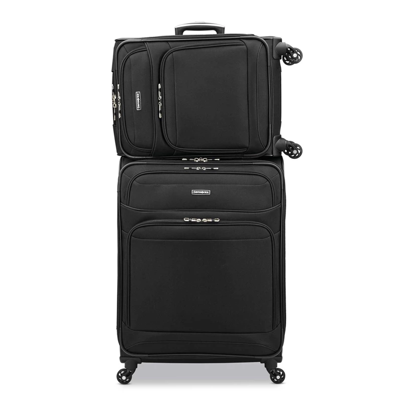Black Samsonite StackIt™ Plus 2 Piece Set Softside Luggage | 0726-DSCOL