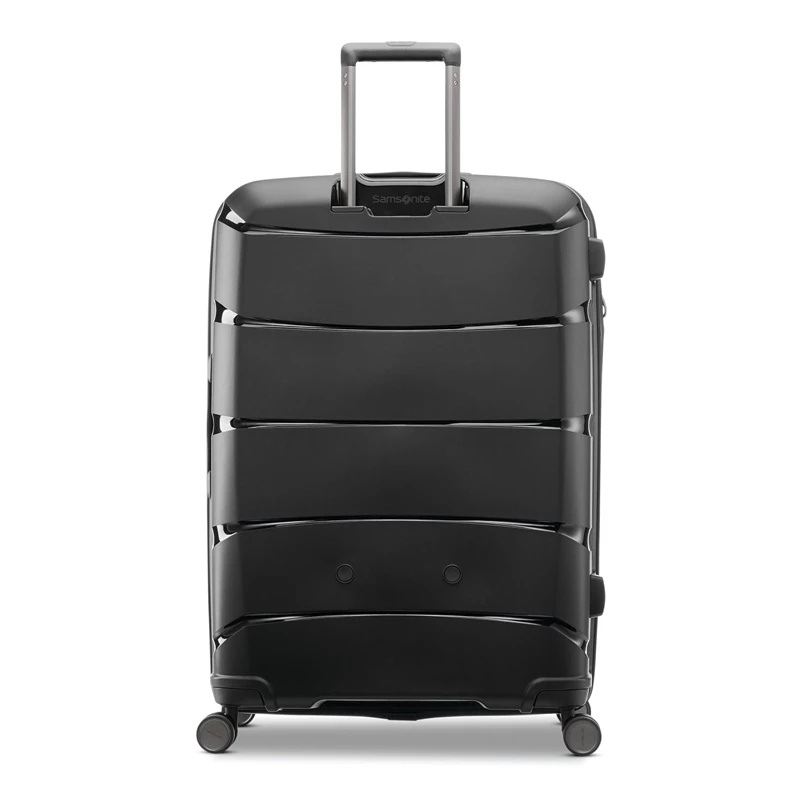 Midnight Black Samsonite Outline Pro Large Spinner Checked Luggage | 9827-IUGBC