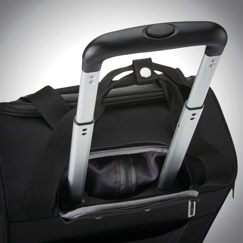 Black / White / Black Samsonite Spinner Underseater with USB Port Underseat Luggage | 7152-YTKVM