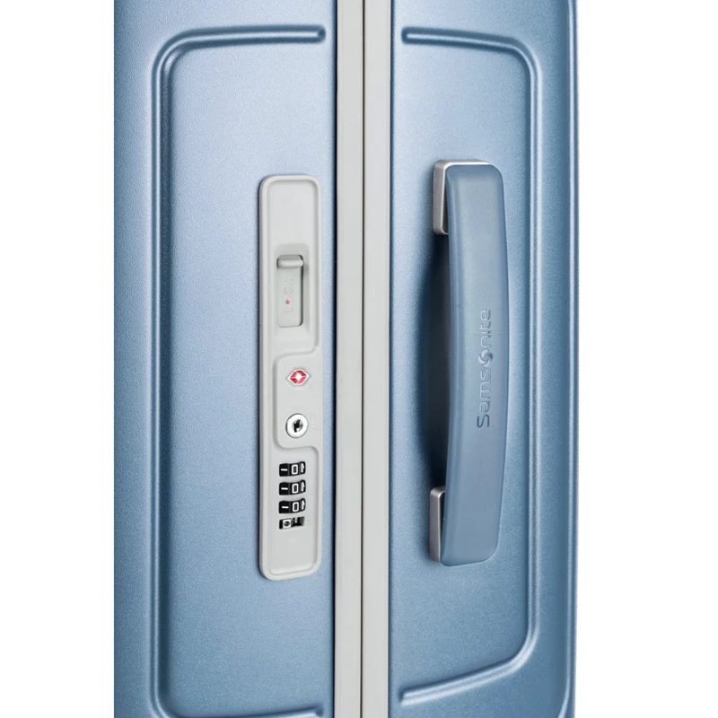 Ice Blue Samsonite Lite-Frame Checked Spinner Checked Luggage | 1308-OGVMK