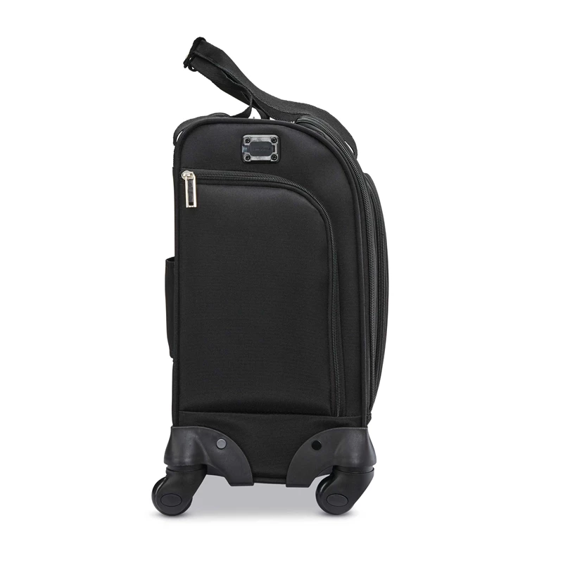 Black / White / Black Samsonite Spinner Underseater with USB Port Underseat Luggage | 7152-YTKVM
