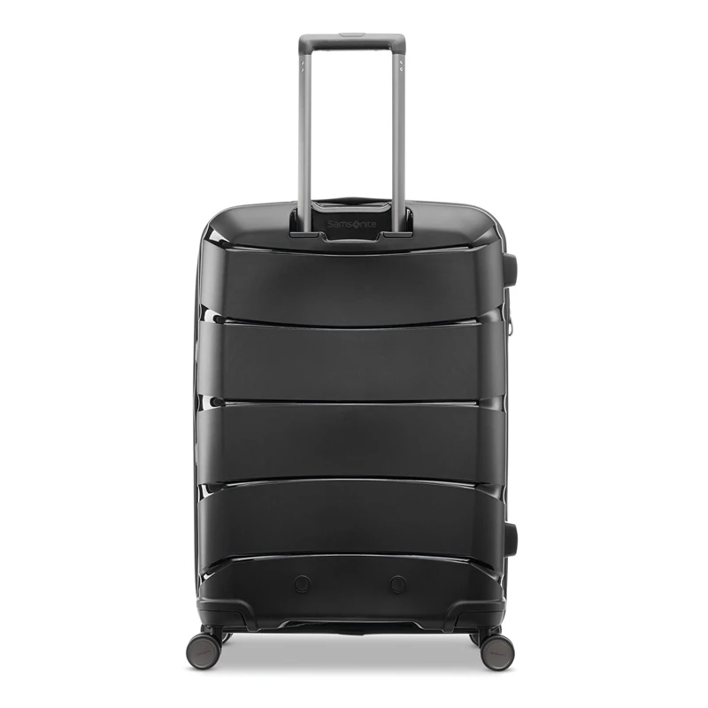 Midnight Black Samsonite Outline Pro Medium Spinner Checked Luggage | 0589-GFZNA