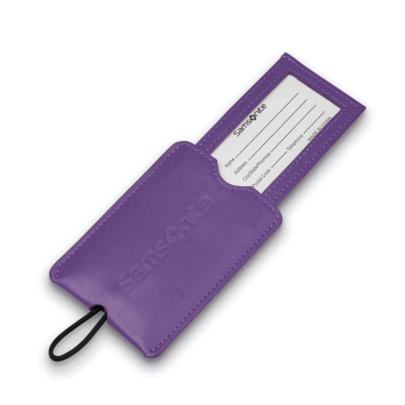 Ultraviolet Samsonite Vinyl ID Tag Luggage Accessories | 6287-SXPDA