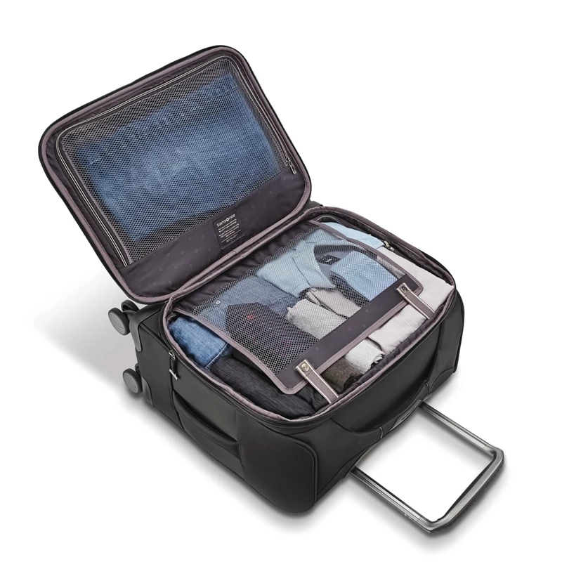 Black Samsonite Theorym Medium Glider Softside Luggage | 4095-RTCAB