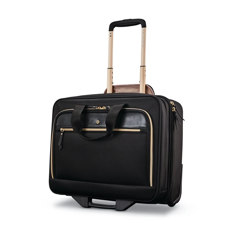 Black Samsonite Mobile Solution Upright Wheeled Mobile Office Wheeled Briefcases | 5082-SITDJ