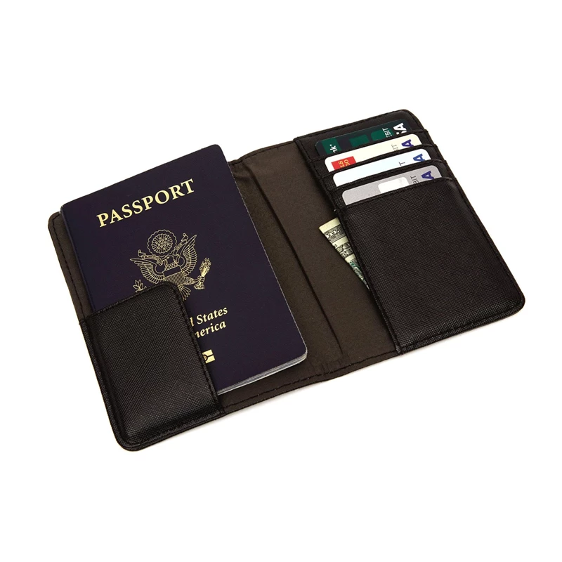 Black Samsonite RFID Passport Wallet RFID Accessories | 6581-OLBDQ