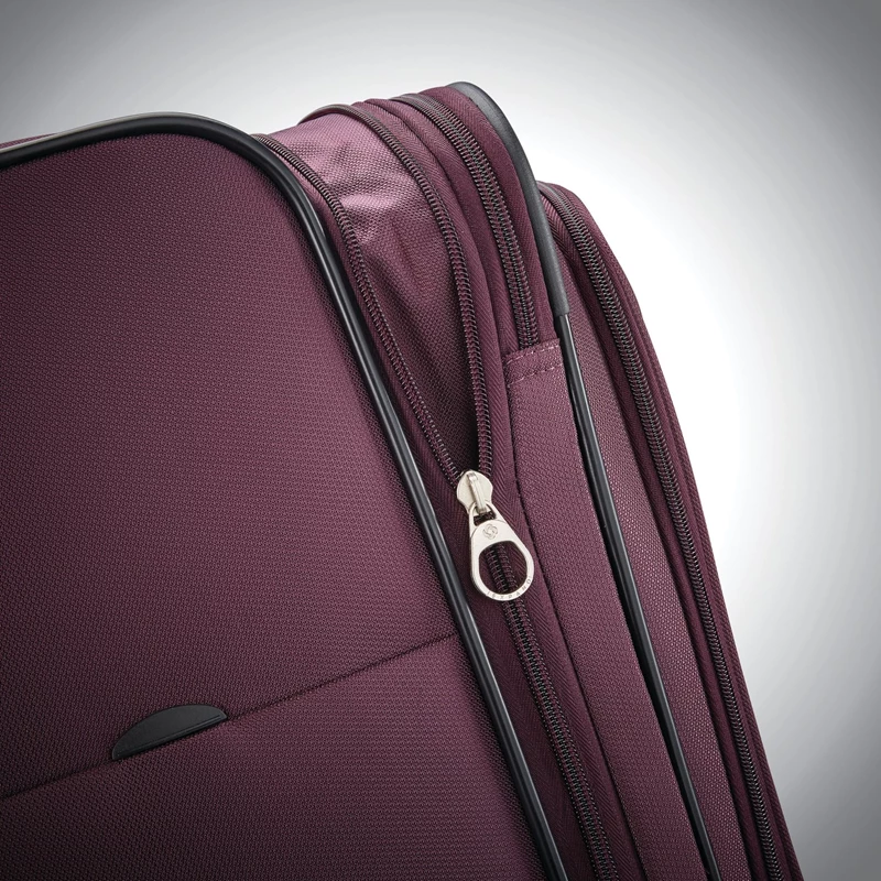 Plum Samsonite Ascella X Large Spinner Checked Luggage | 0581-YRDHK