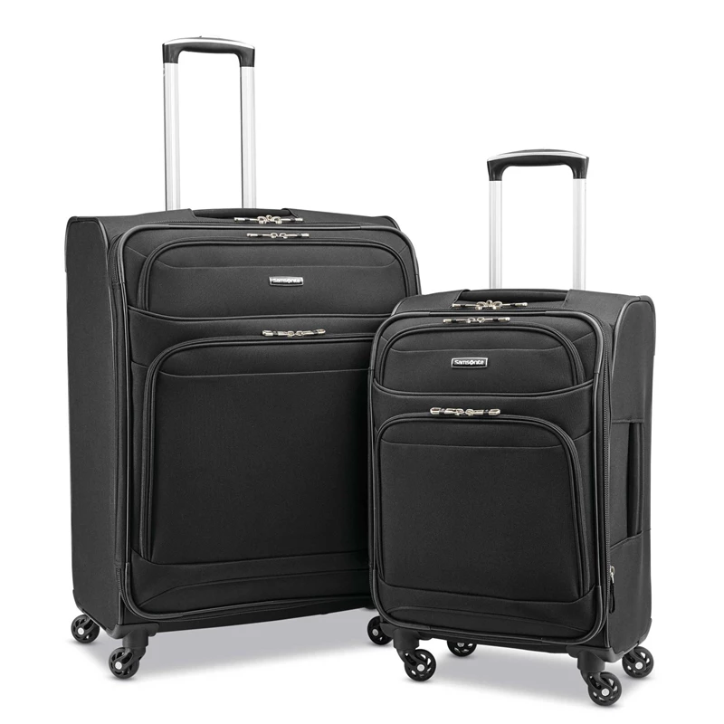 Black Samsonite StackIt™ Plus 2 Piece Set Luggage Sets | 9240-DELPT