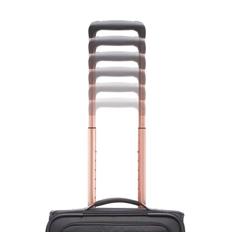 Black/Rose Gold Samsonite NuRoad Ladies Carry-On Spinner Carry On Luggage | 8792-FTEXA