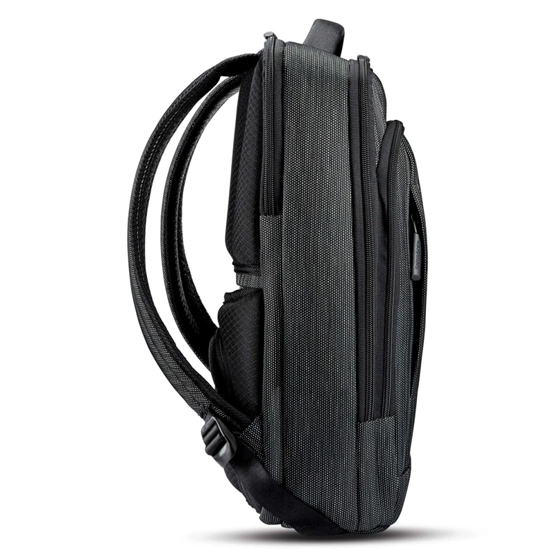 Black/Silver Samsonite SXK Slim Backpack Laptop Backpacks | 5914-UXVZN