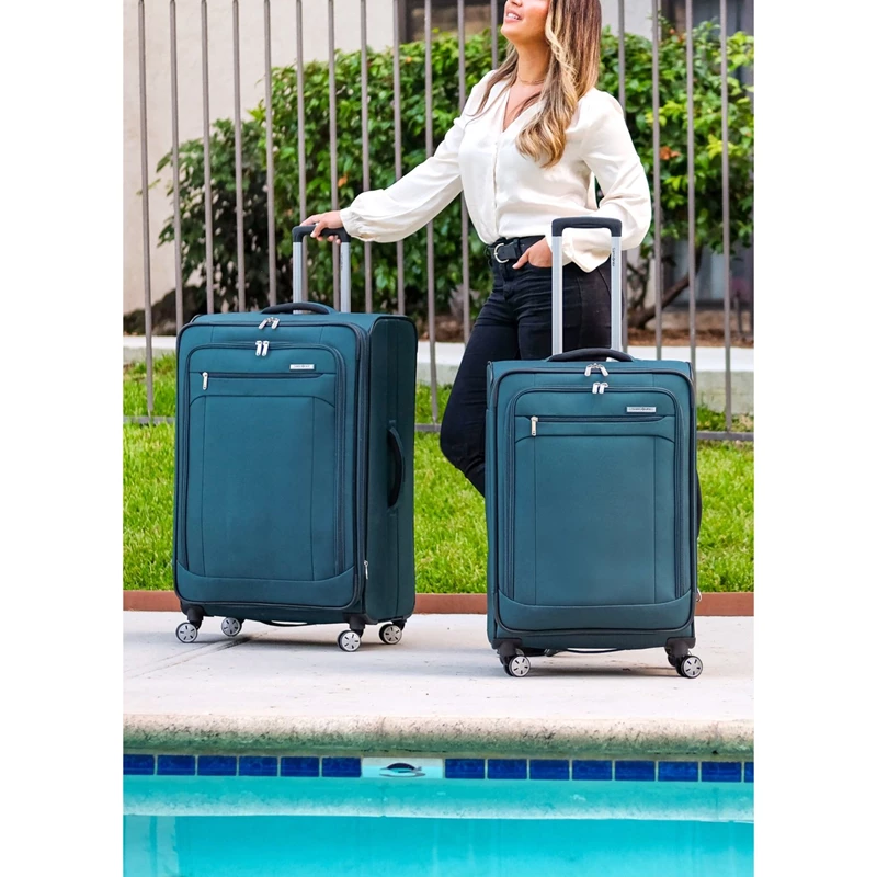 Blue Depth Samsonite Atrium Large Spinner Softside Luggage | 6937-ONBFQ